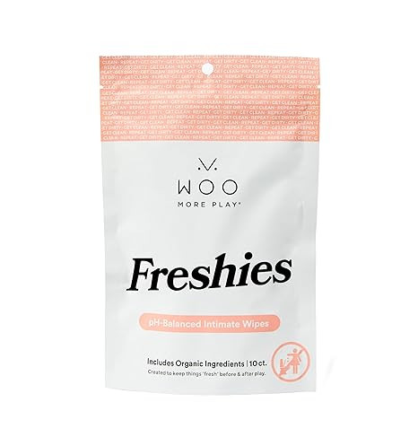 Woo More Play Freshies: All-Natural Feminine Intimacy Towelette Wipes with Coconut Oil and Aloe V... | Amazon (US)