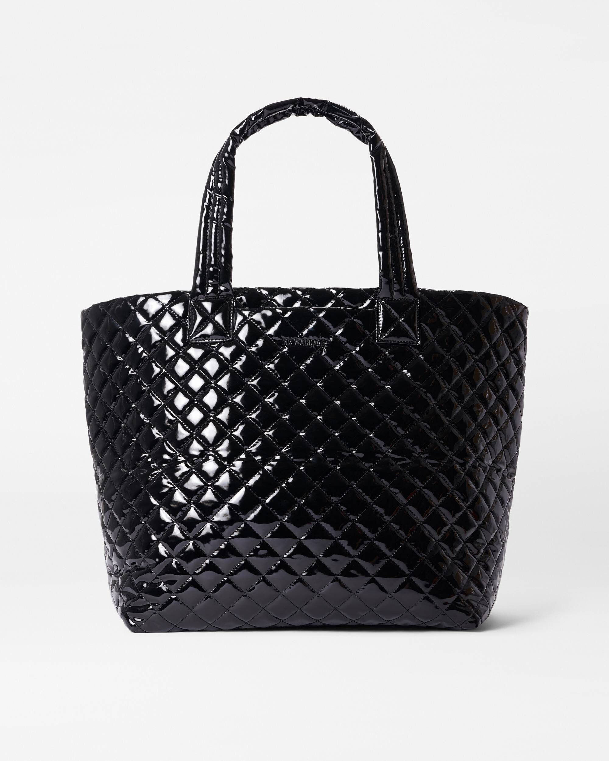 Black Lacquer Large Metro Tote Deluxe | MZ Wallace