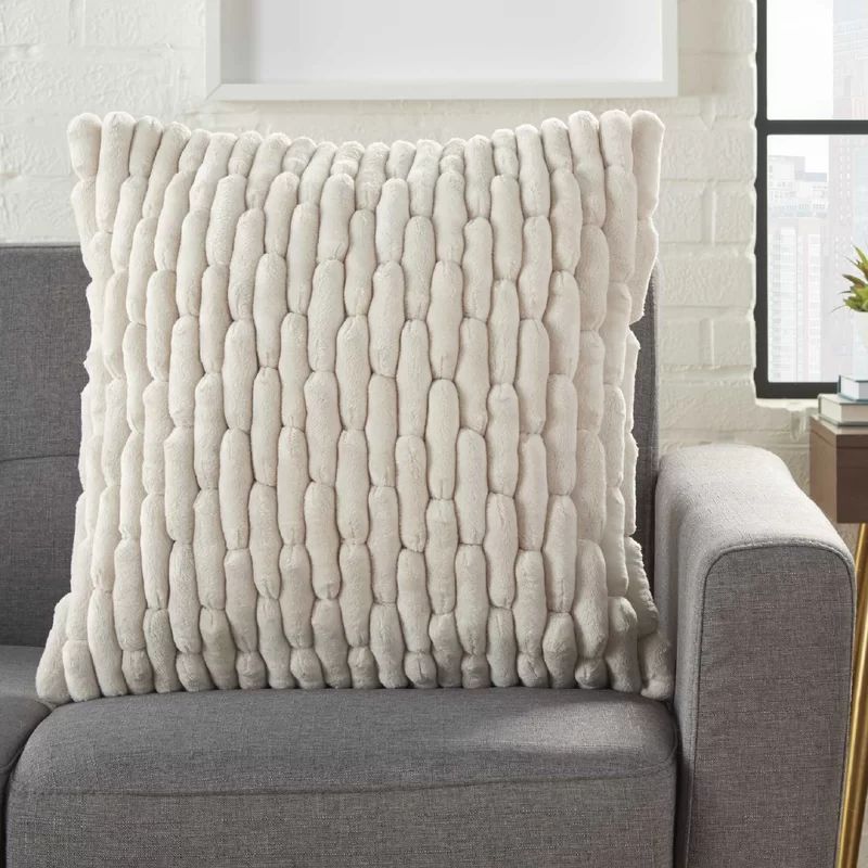 Dejong Textured Solid Throw Pillow | Wayfair North America