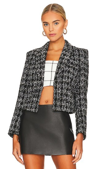 Anira Blazer in Onyx | Revolve Clothing (Global)