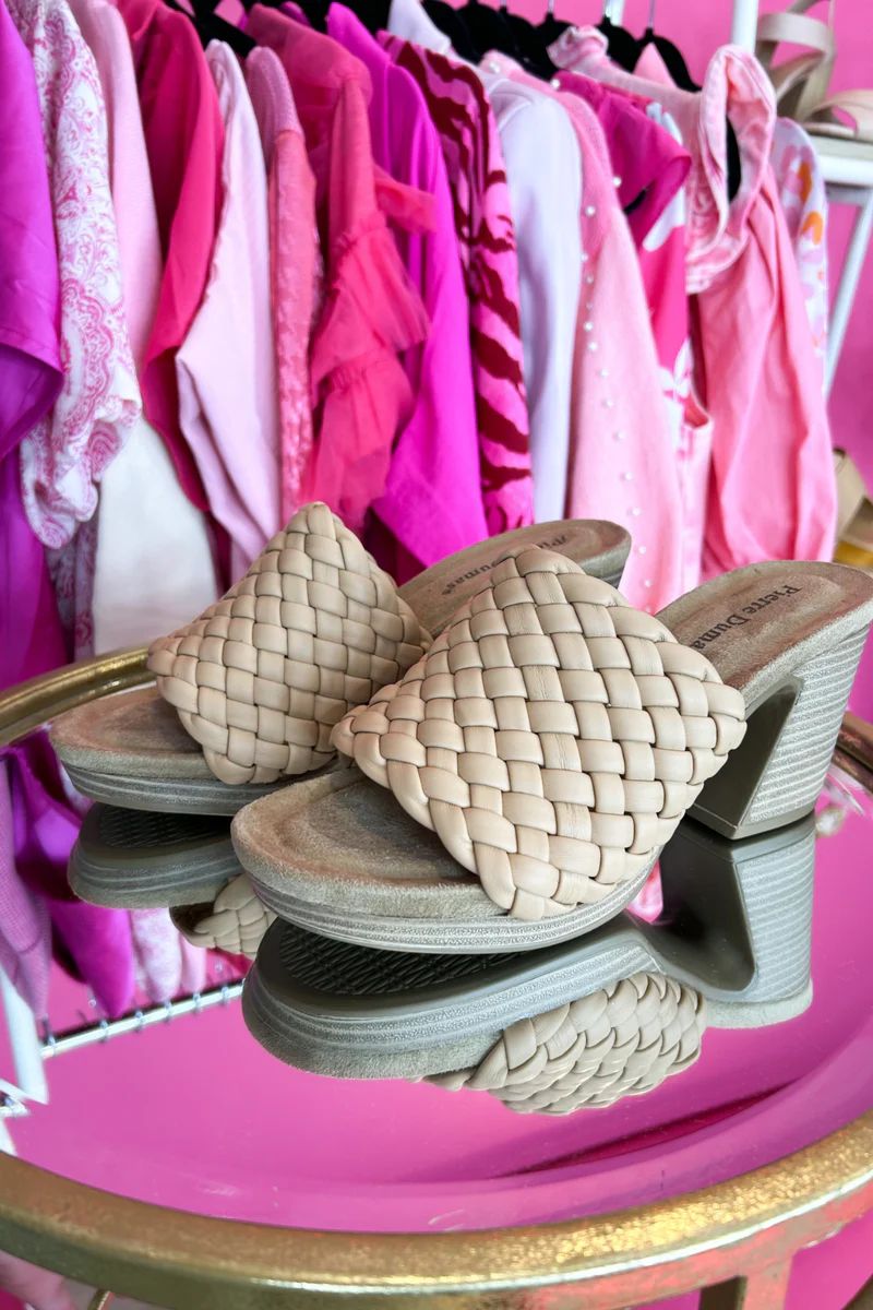Summer Feeling Braided Heels in Tan | Jules & James Boutique
