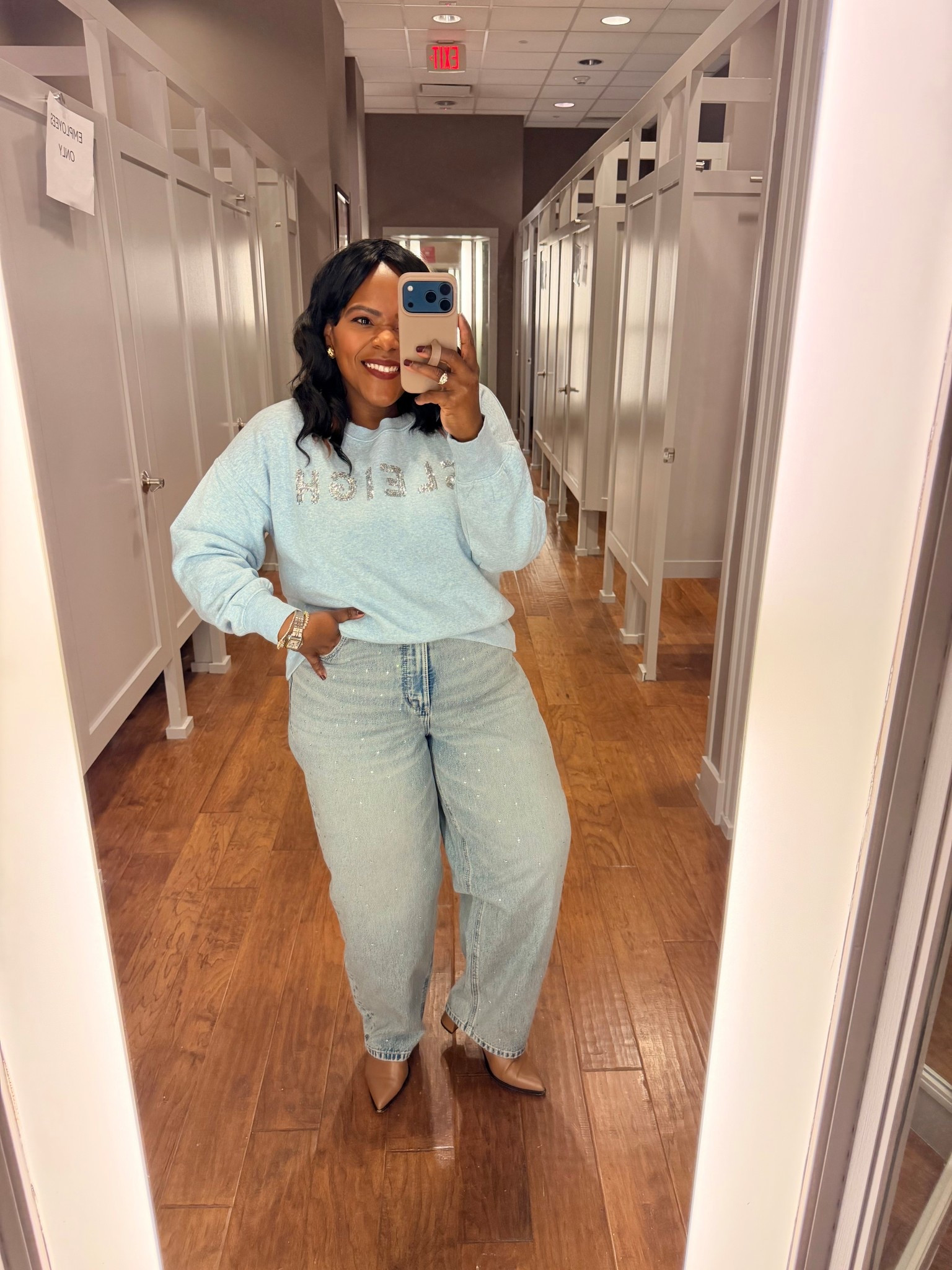 LOFT winter outfit inspo / sleigh sweatshirt / sparkle jeans / embellishments 

#LTKHoliday #LTKCyberWeek #LTKootd