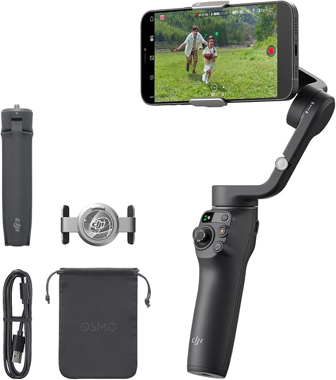 DJI Osmo Mobile 6 Gimbal Stabilizer for Smartphones, 3-Axis Phone Gimbal, Built-In Extension Rod,... | Amazon (US)