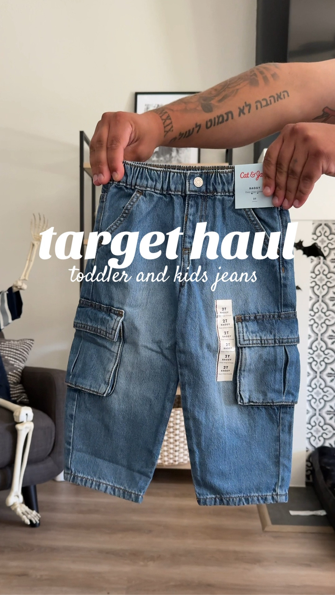 CUTE jeans from target for my girls! Wide leg and baggy look! 