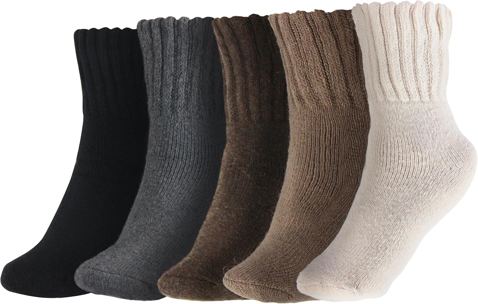 BenSorts Women's Winter Boots Socks Thick Warm Cozy Crew Socks Solid Color Gifts | Amazon (US)