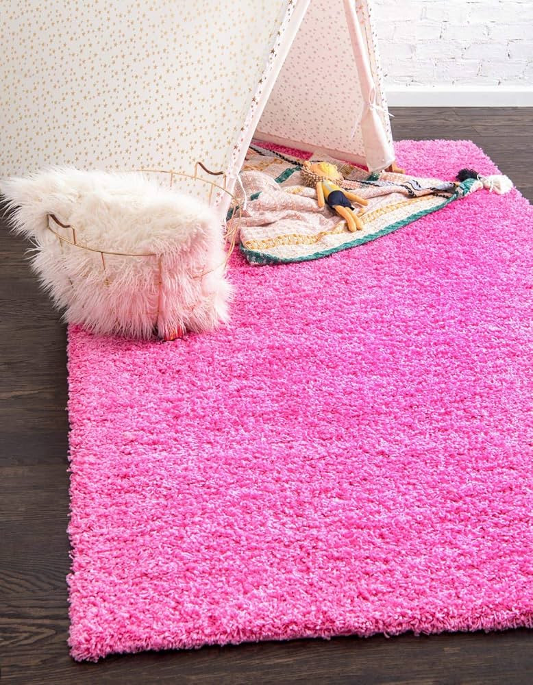 Ophanie Light Pink Area Rugs for Bedroom Girls, 4x6 Fluffy F... | Amazon (US)