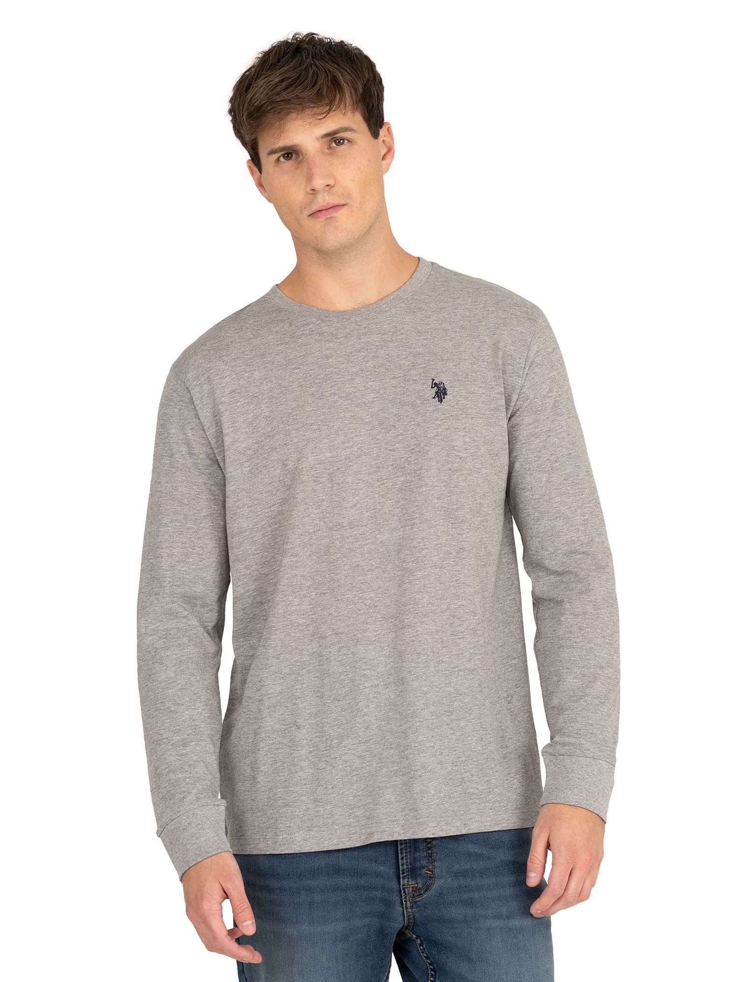 U.S. Polo Assn. Men's Long Sleeve Crew Tee | Walmart (US)