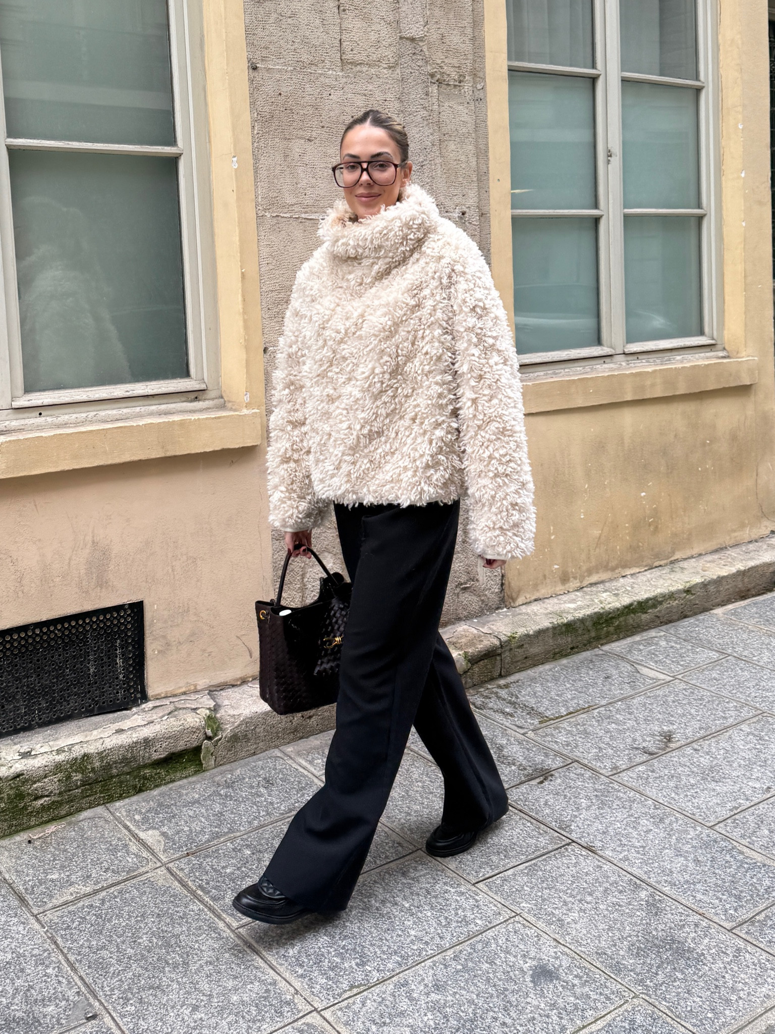 this jumper 😩🥰 from KHY! also best trousers from Abercrombie. Bag is olivias sales. Everyday, outfit, Paris 

#LTKspring #LTKuk #LTKeurope