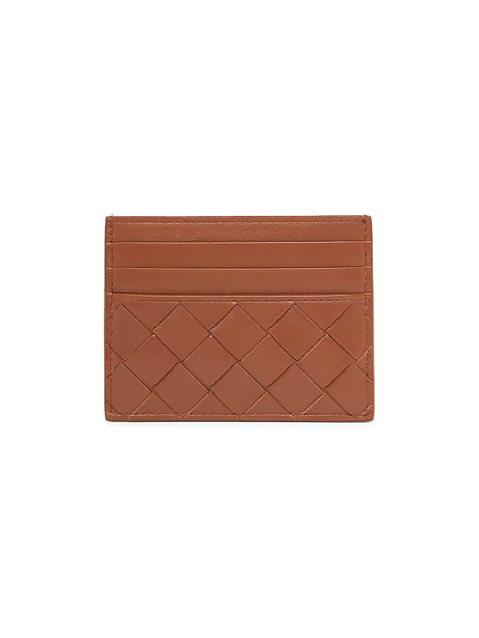 Intrecciato Leather Cardholder | Saks Fifth Avenue