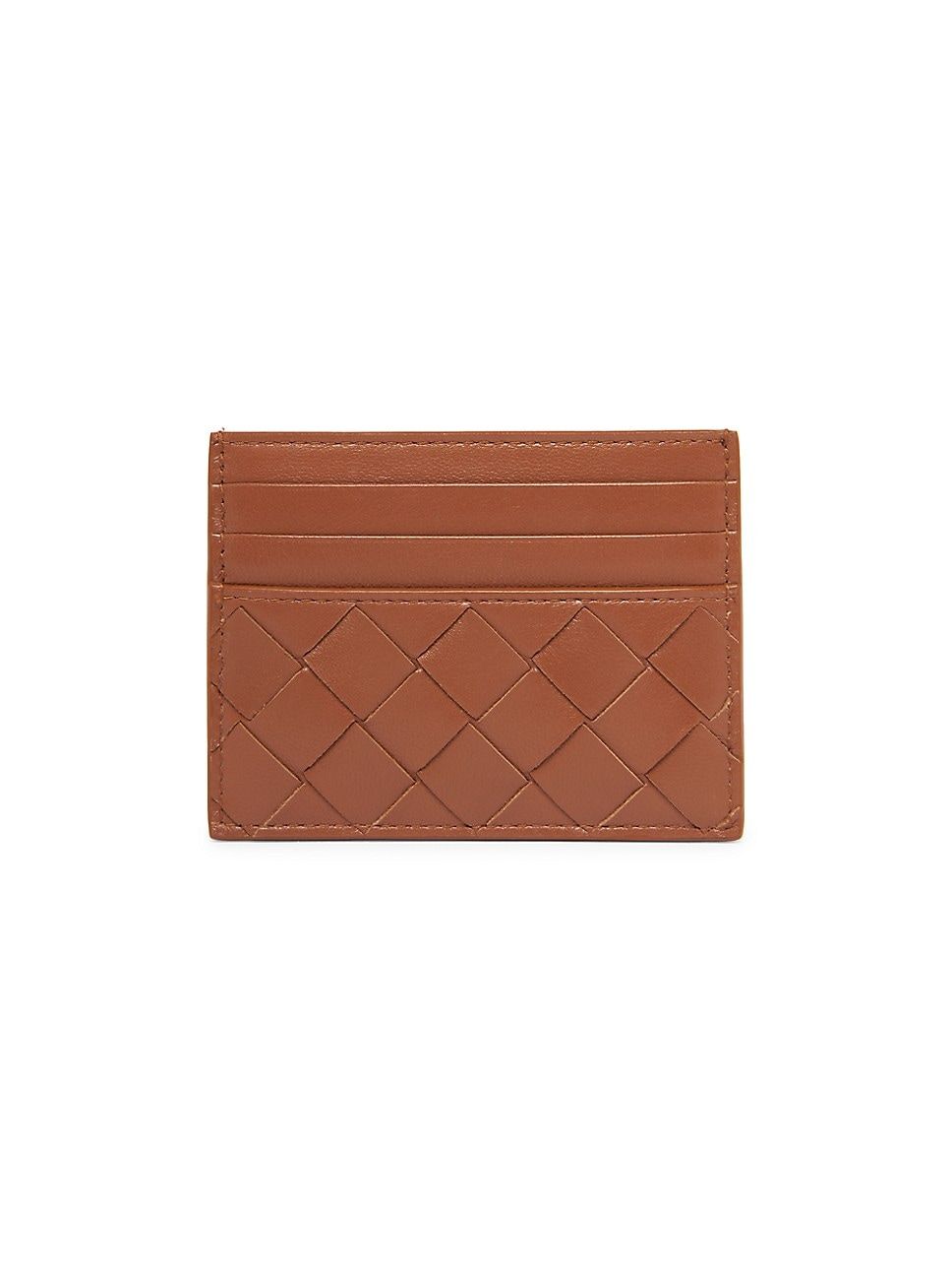 Intrecciato Leather Cardholder | Saks Fifth Avenue