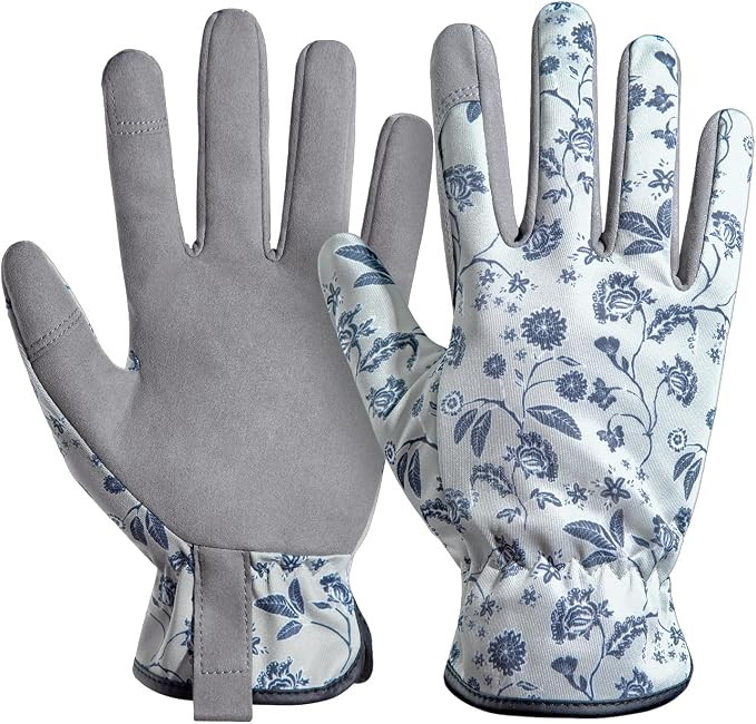 KAYGO Gardening Gloves for Women KG128SS, with Synthetic Leather Suede for Gardening and Yard Wor... | Amazon (US)