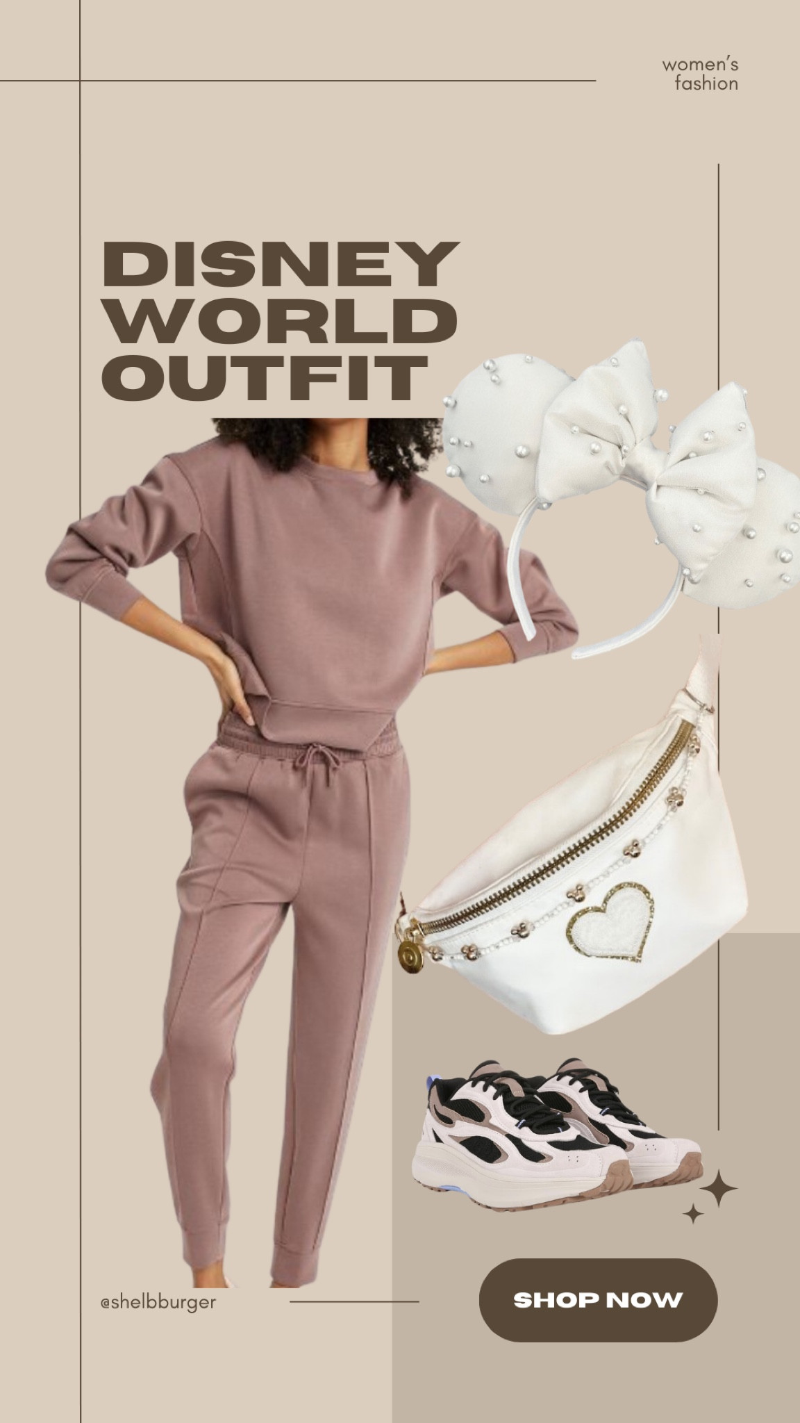 Disney World Outfit for women
Disney World neutral outfit
Disney World winter outfit
Disney World outfit for cooler days 

Target sweatshirt and sweatpants joggers set
White pearl luxury Disney World ears
Disney World white Fanny pack with beaded chain - Stoney Clover dupe
Rylan trailblazer walking shoes

#LTKfamily #LTKtravel #LTKstyletip