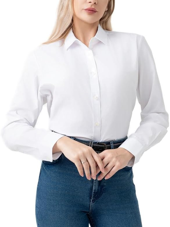 PASHARTUK Women Button Down Shirts Dress Shirts for Women Long Sleeve Shirts for Women | Amazon (US)