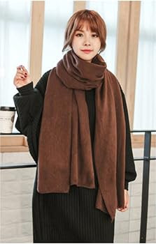 Wander Agio Womens Warm Winter Infinity Scarves Set Blanket Scarf Pure Color | Amazon (US)