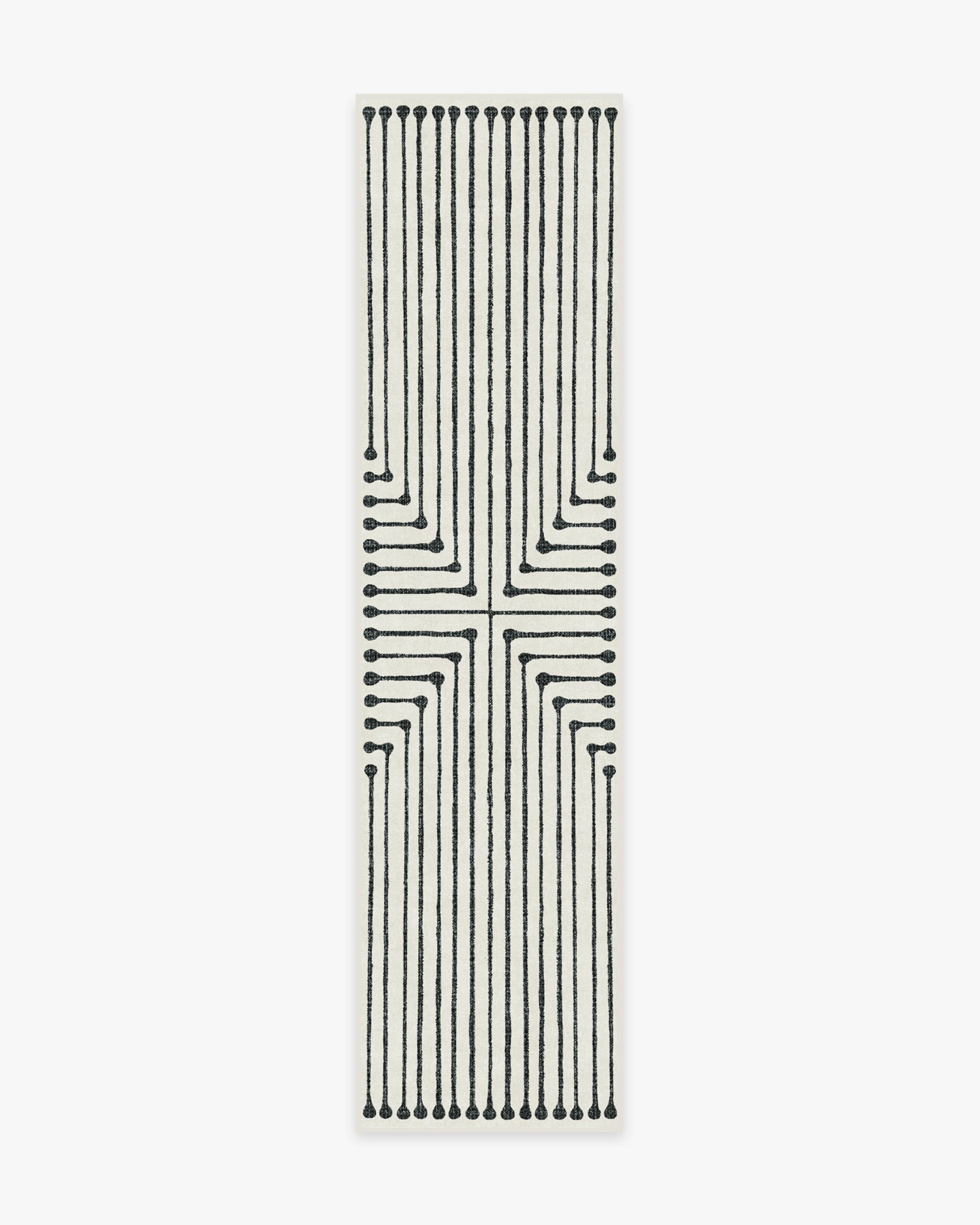 Jonathan Adler Inkdrop Black & Ivory Rug | Ruggable