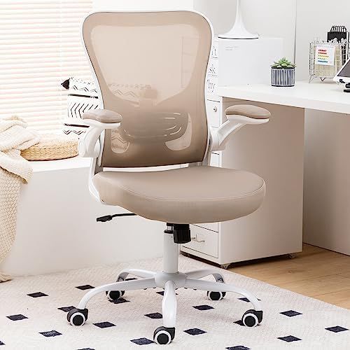 Hbada Office Chair Ergonomic Desk Chair, Office Desk Chairs with PU Silent Wheels, Breathable Mes... | Amazon (US)