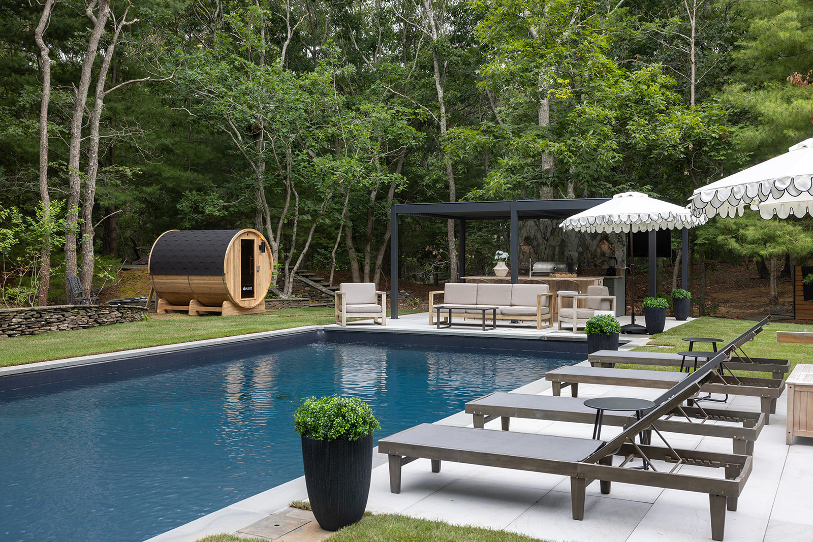 After renovating and furnishing so many houses, there are definitely design decisions I would make again without hesitation. The pool at the Big House is one of them — from the pool itself to the surrounding lounge furniture, patio seating, outdoor sofa, and umbrella. Simple, comfortable pieces that make the whole space feel inviting. Linking the exact pieces we used here.

#LTKActive #LTKHome #LTKSaleAlert