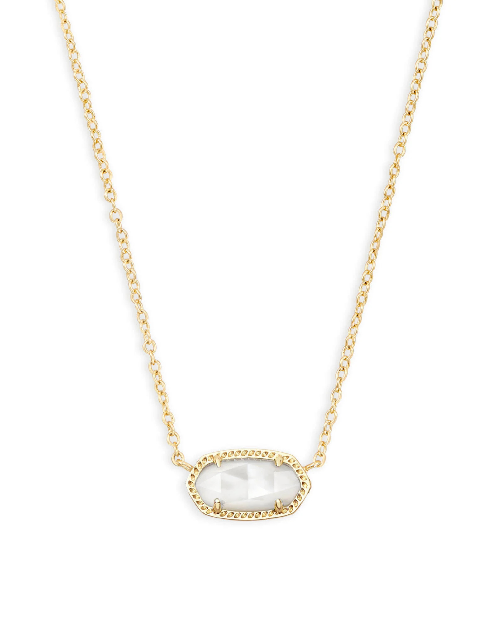 Elisa Gold Extended Length Pendant Necklace in Ivory Mother-of-Pearl | Kendra Scott