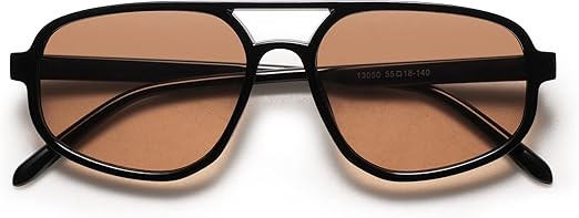 SOJOS Aviator Sunglasses for Women & Men, Retro, Double Bridge, Trendy lightweight, 90s Shades SJ... | Amazon (US)