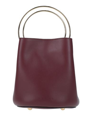 Marni Woman Handbag Burgundy Size - Cow leather, Brass | YOOX (US)
