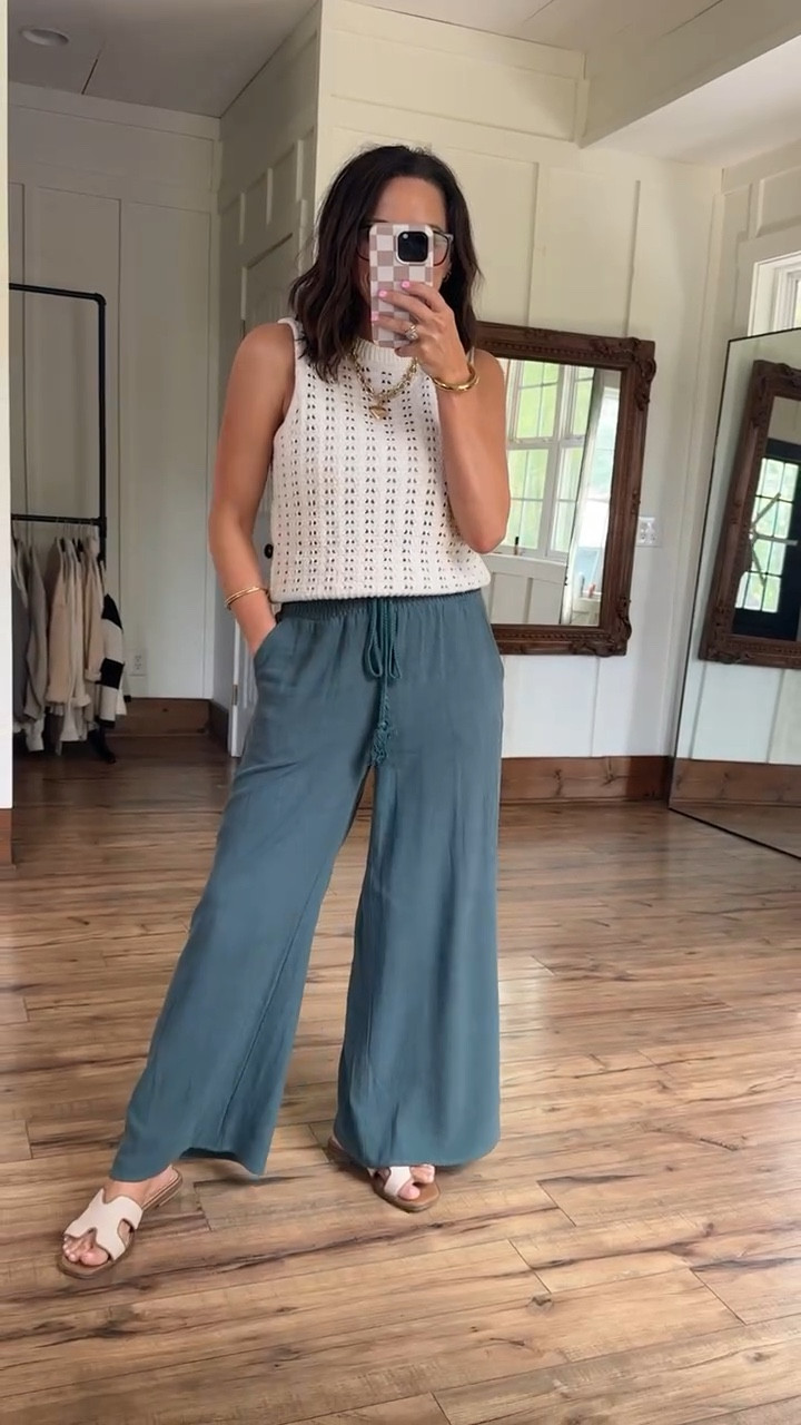Cute little spring outfit!
Love these Amazon linen pants they literally feel like wearing pajamas but still
Look cute. I’m wearing a small in both pieces. 

Casual style  casual look  trendy fashion  chic style  neutral look

#LTKSeasonal #LTKStyleTip #LTKBeauty