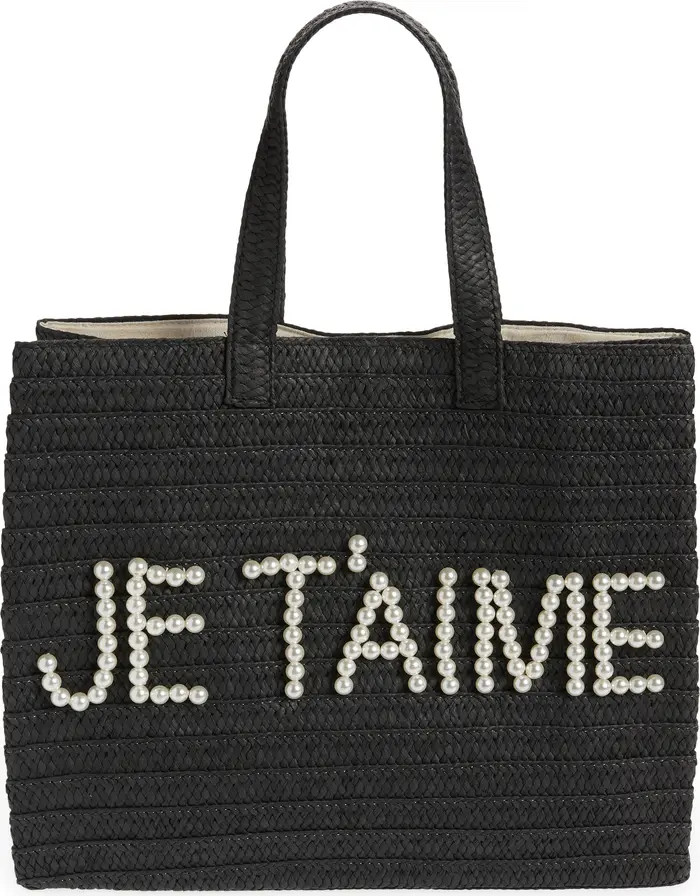 btb Los Angeles Je T-aime Straw Tote | Nordstrom | Nordstrom