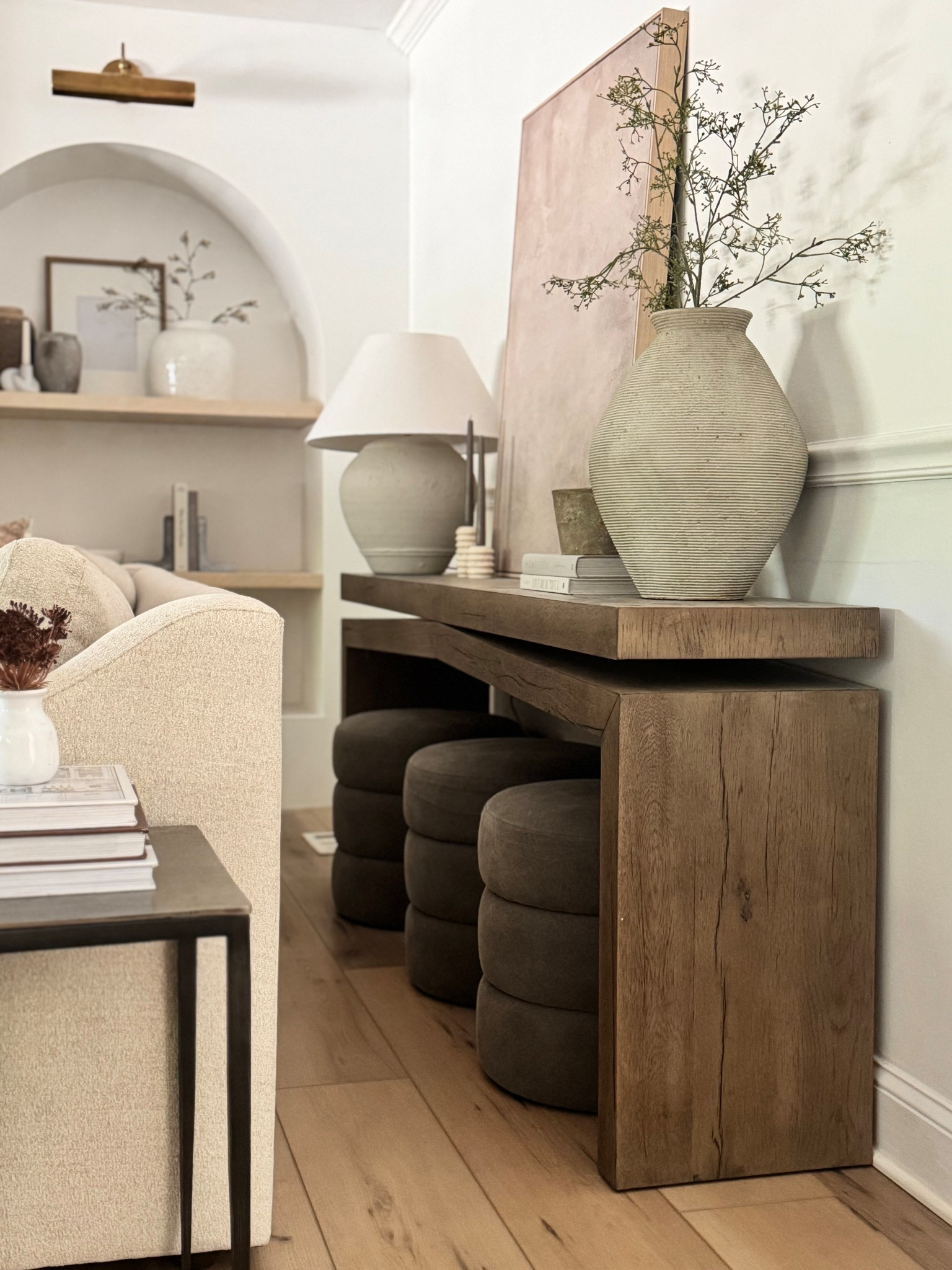 Prettiest console!! Paired it with the gray ottomans and I love it!

#LTKHome