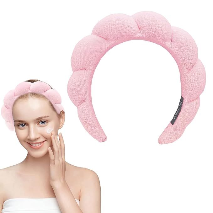 Dalin Spa Headband for Women, Makeup Headband for Washing Face, Sponge & Terry Towel Cloth Fabric... | Amazon (US)