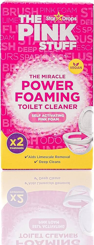 Stardrops - The Pink Stuff - The Miracle Power Foaming Toilet Cleaner - 2 Treatments - Self Activ... | Amazon (US)
