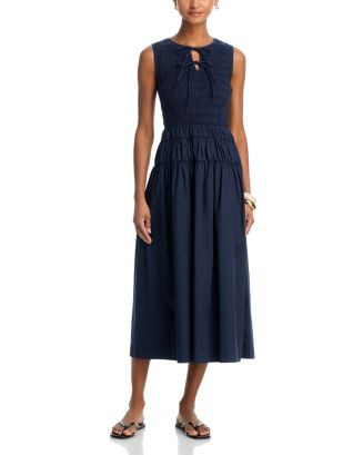 Shirred Waist Midi Dress | Bloomingdale's (US)