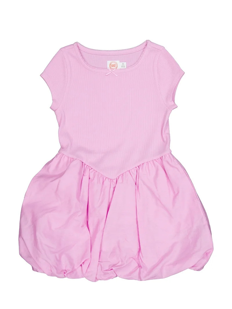 Wonder Nation Girls Bubble Dress, Sizes 4-18 & Plus | Walmart (US)