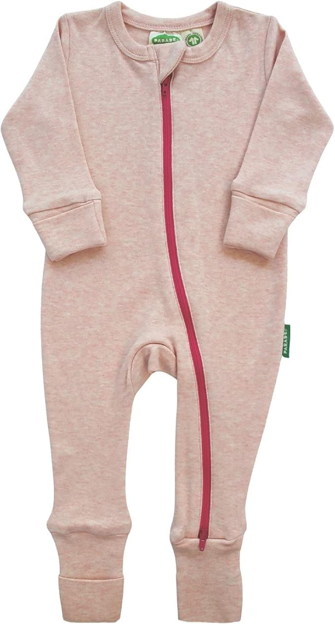 PARADE Organic Snuggle Soft Melange '2-Way' Zipper Romper | Amazon (US)