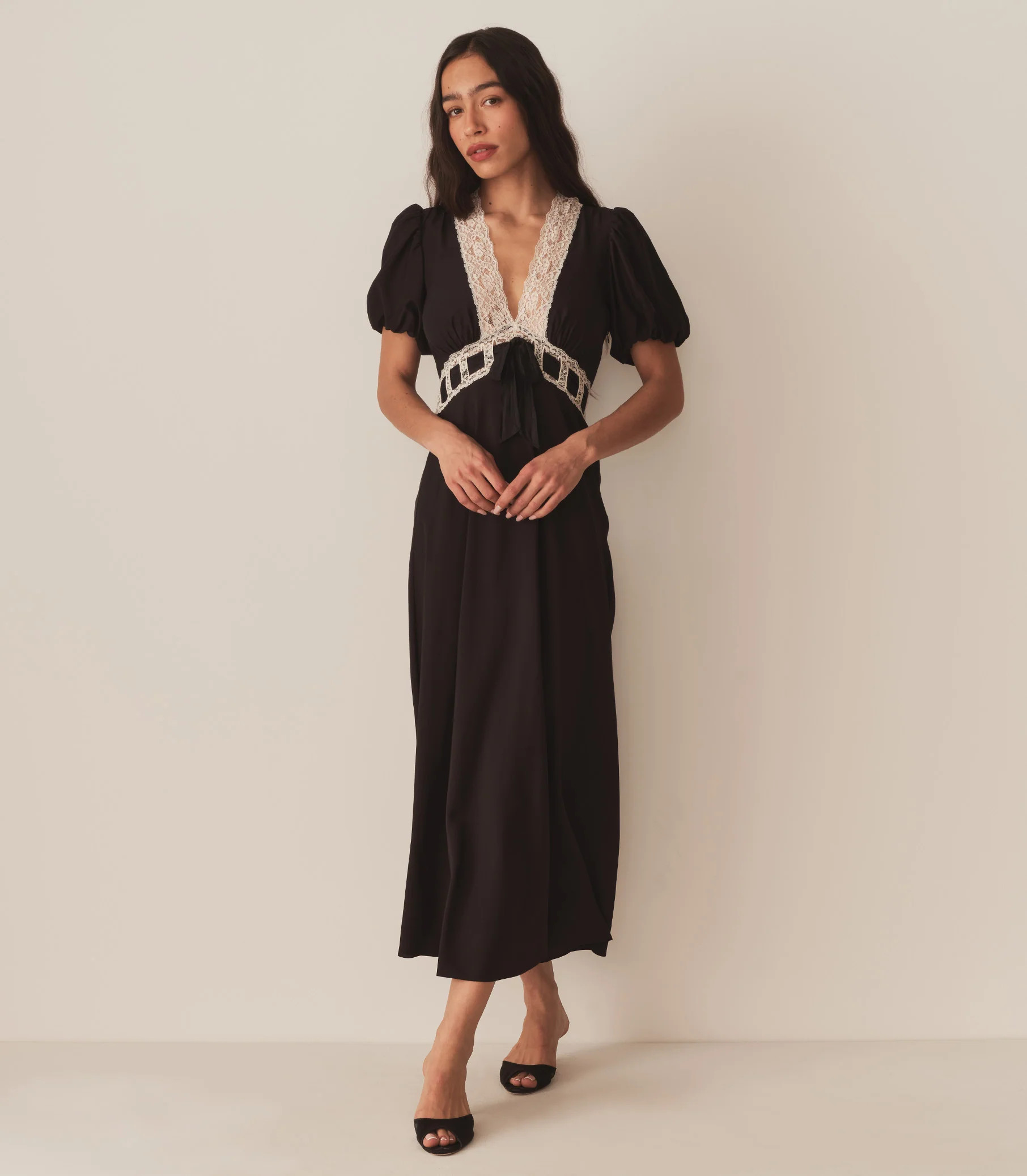 Augustina Dress - Black | DÔEN | DOEN
