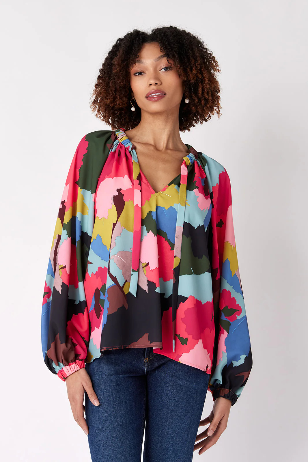 Monroe Top in Painted Floral | CROSBY by Mollie Burch | CROSBY by Mollie Burch