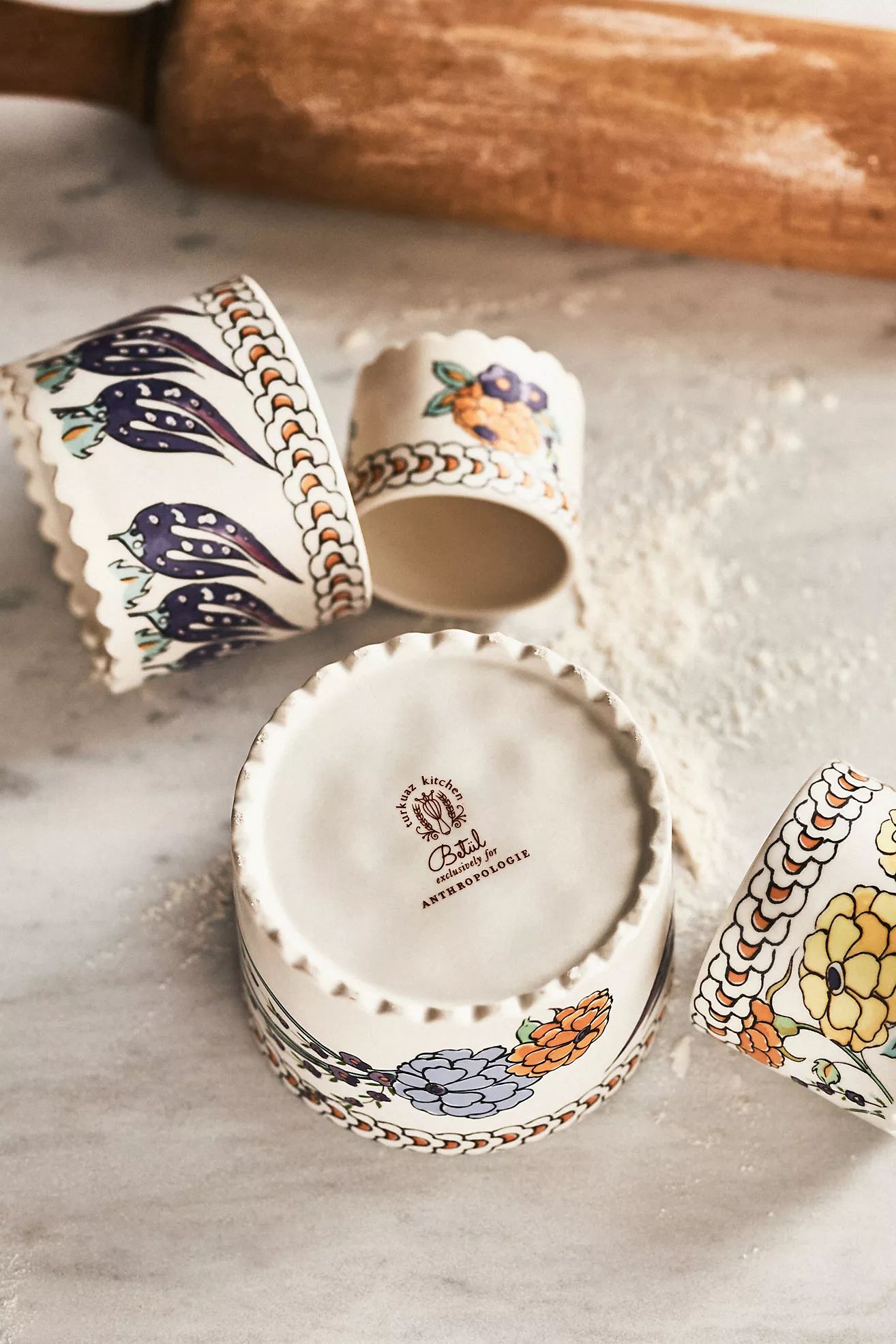 Turkuaz Kitchen Posy Measuring Cups, Set of 4 | Anthropologie (US)