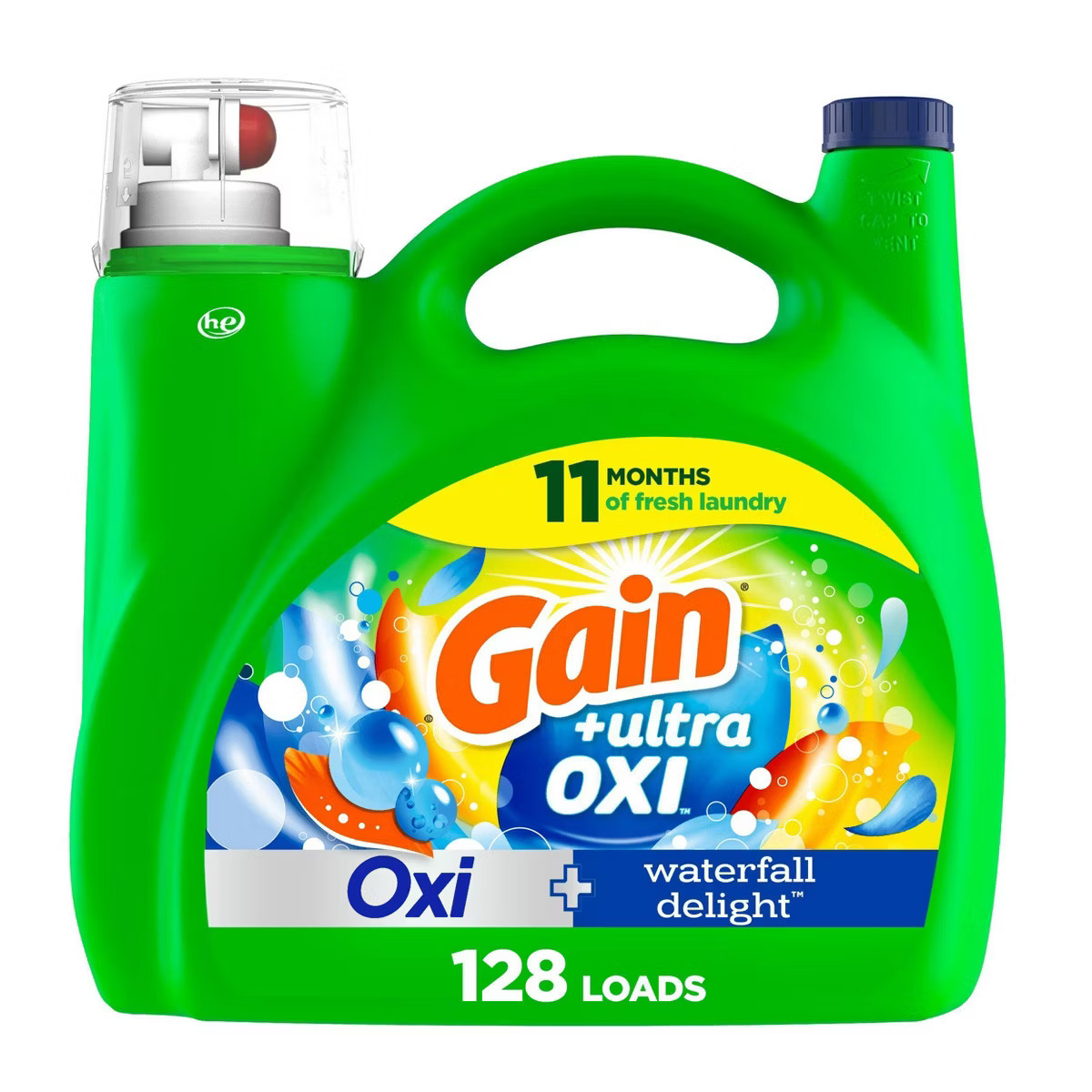 Gain Waterfall Ultra Oxi HE Compatible Liquid Laundry Detergent Soap | Target