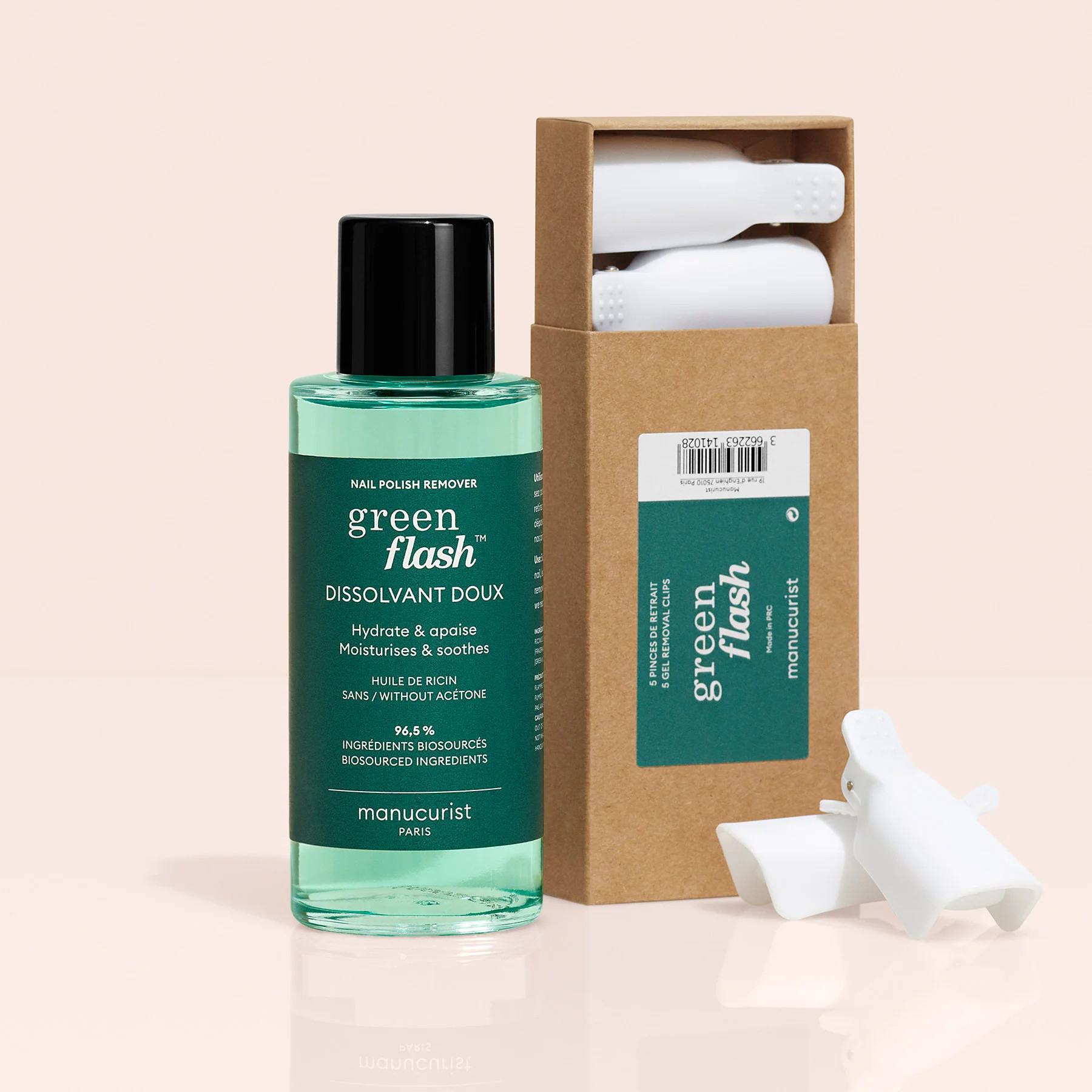 Green Flash™ Remover & Clips Duo | Manucurist Global