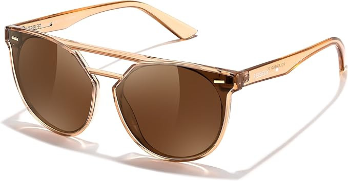 FEISEDY Women's Cat Eye Aviator Sunglasses- Polarized UV400 for Driving & Travel, Vintage Oversiz... | Amazon (US)