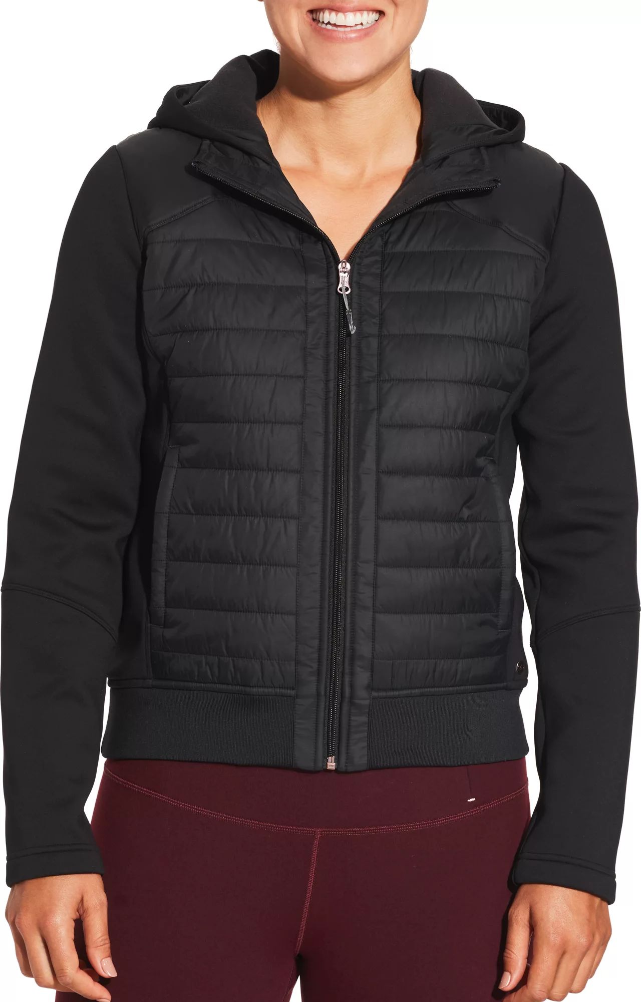 Calia by Carrie Underwood Moto Hybrid Jacket, Women's, Size: XS, Black | Dick's Sporting Goods