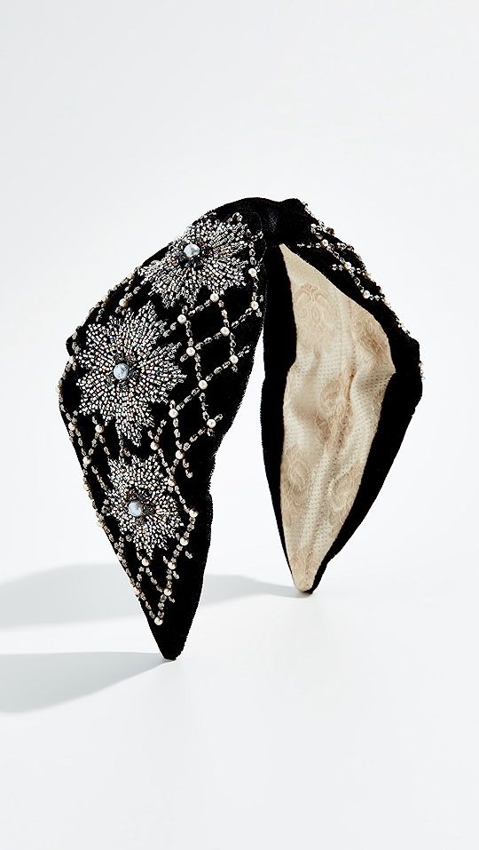 NAMJOSH Black Velvet Embellished Headband | SHOPBOP | Shopbop