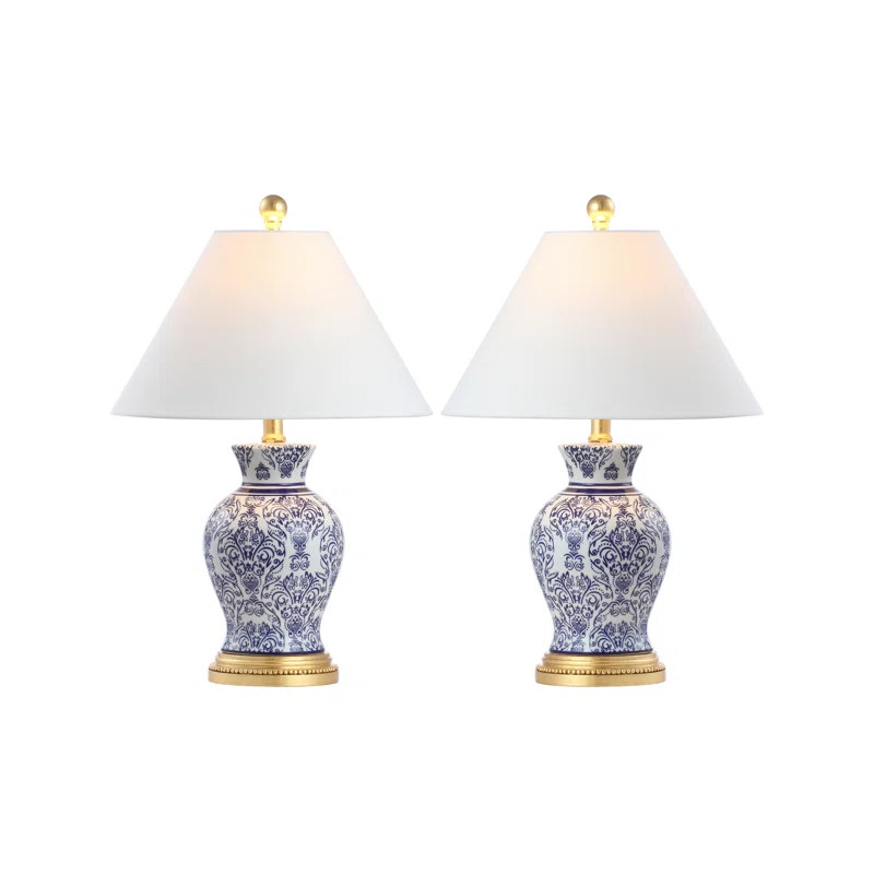 Cirebon Blue/White Table Lamp Set | Wayfair North America
