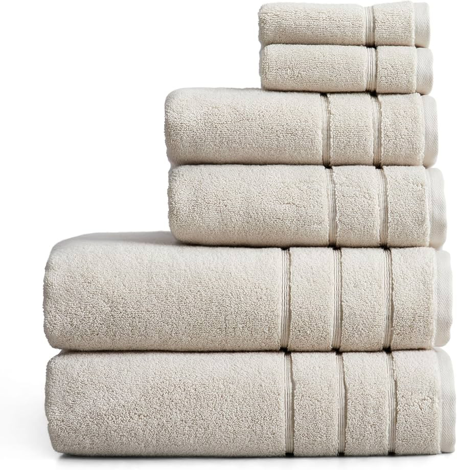 Springtree Home Luxury Turkish Cotton Bath Towels Set | 100% Turkish Cotton | Premium Bath Towels... | Amazon (US)