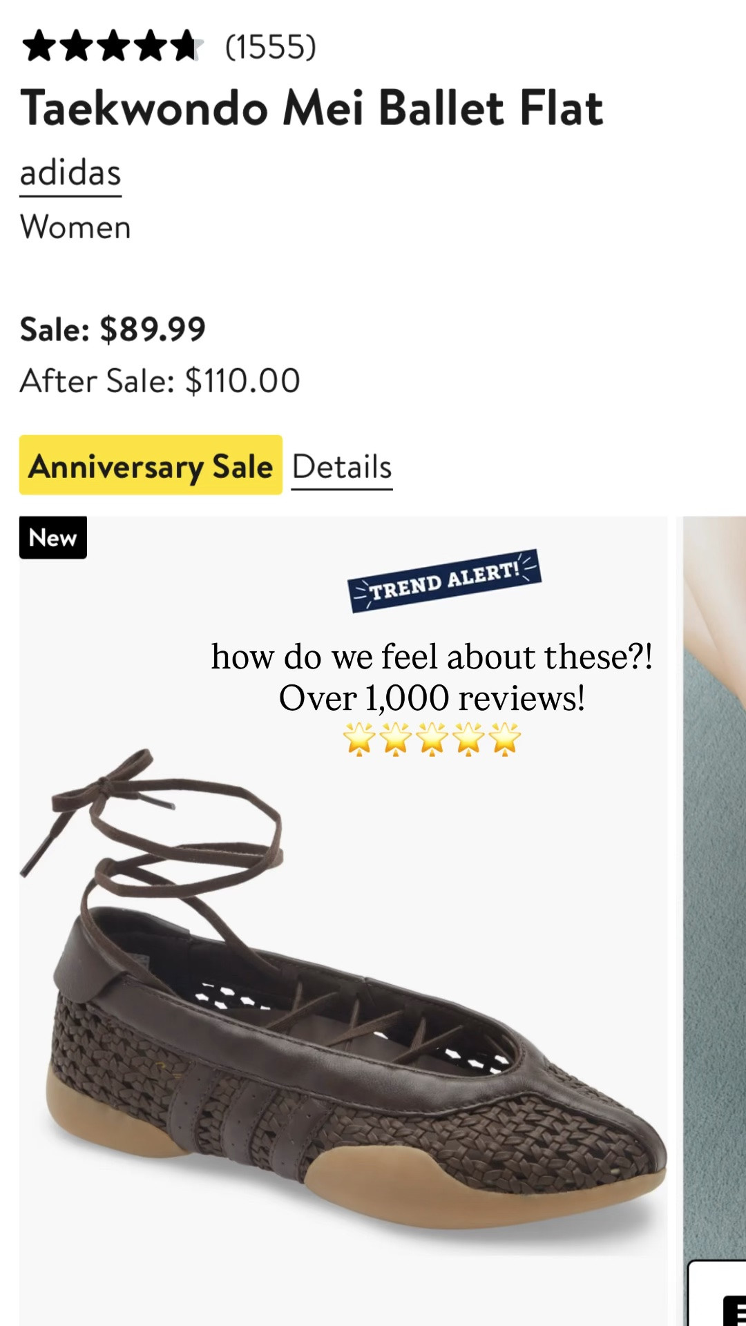 Nordstrom anniversary sale finds! 💛🖤

Love these ballet sneakers! So unique and fun! 🤩

#LTKootd #LTKOver40 #LTKSaleAlert