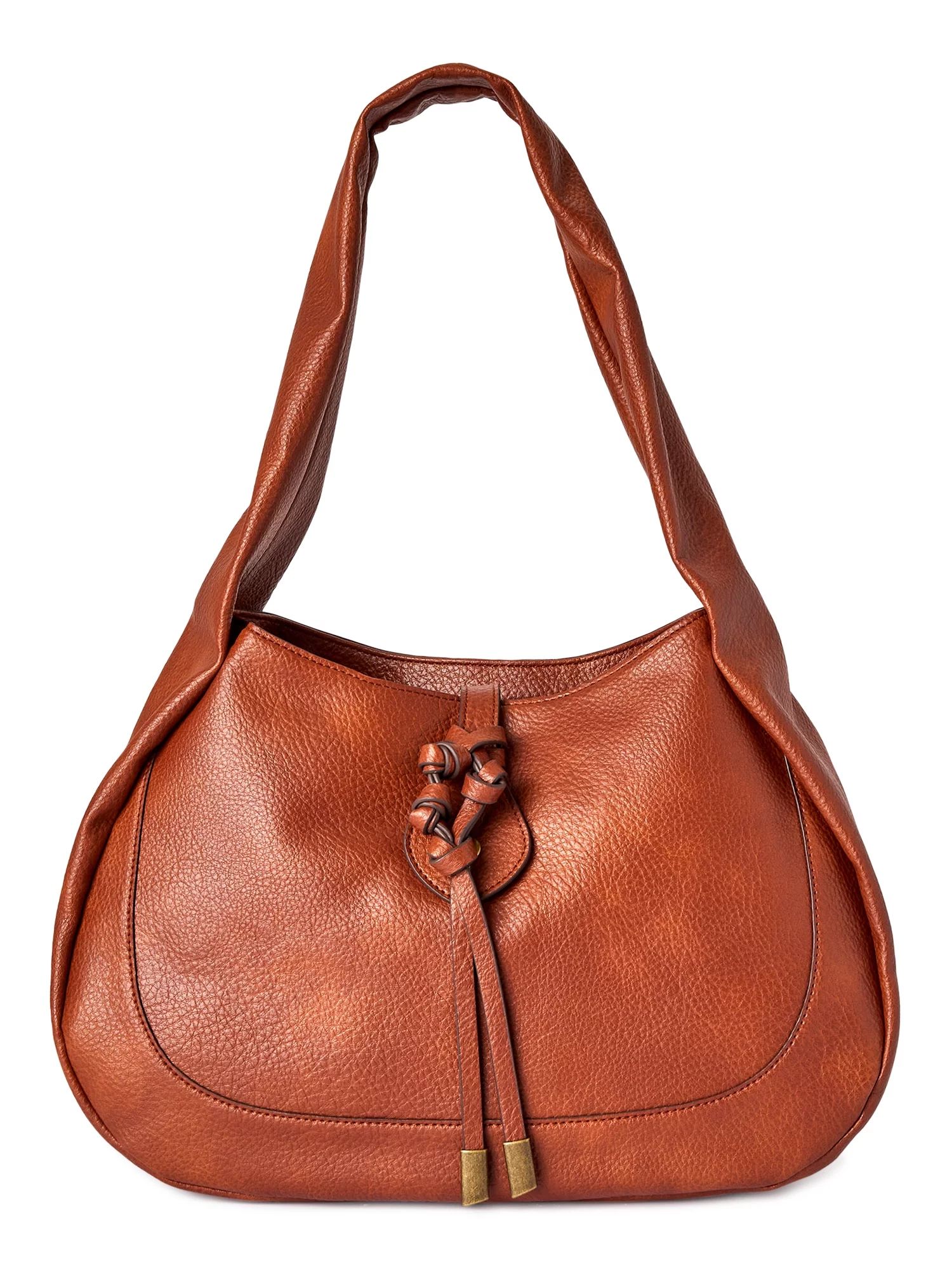 Time and Tru Women’s Brooks Shoulder Handbag Brown | Walmart (US)