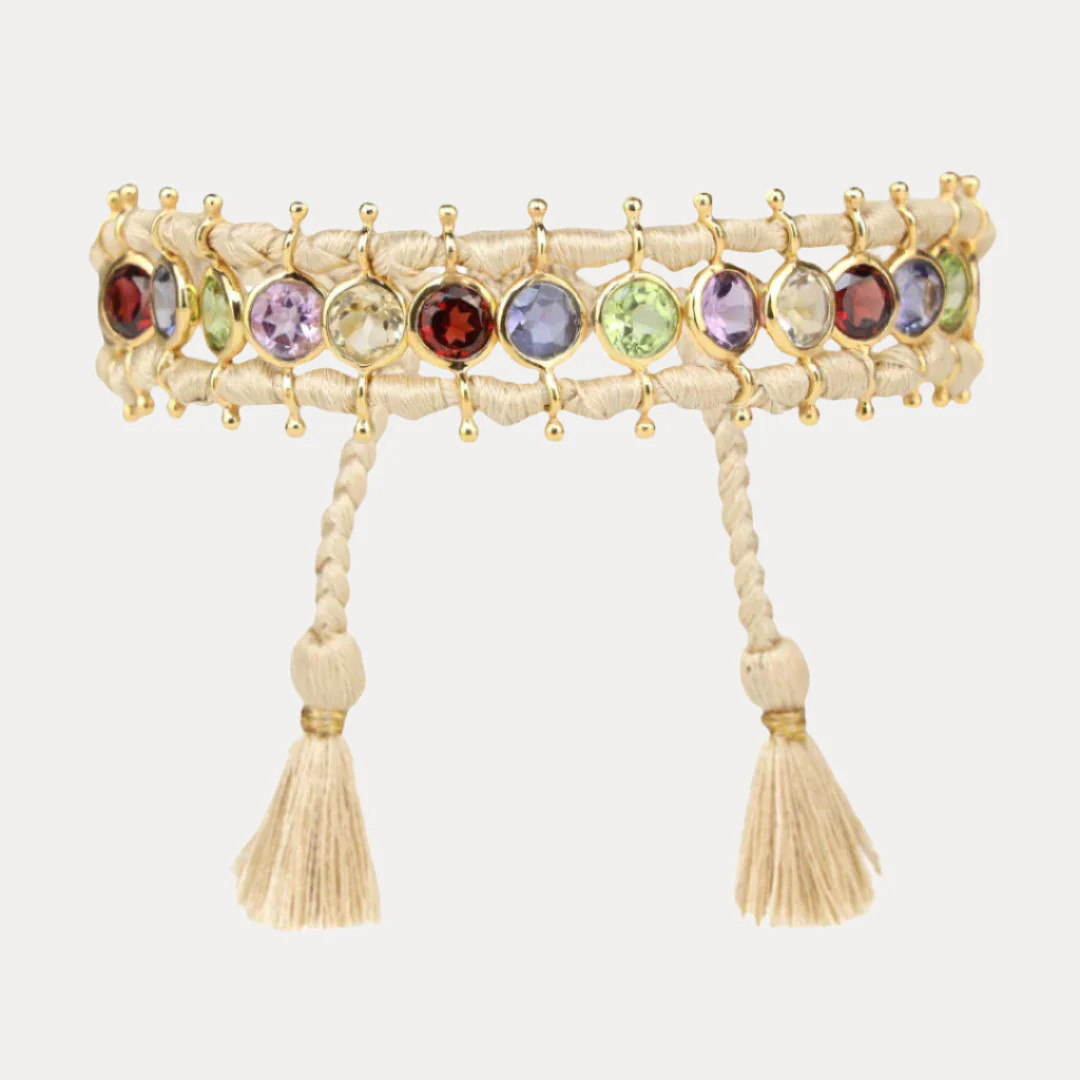 Viv String Bracelet - Ivory/Multi | BuDhaGirl