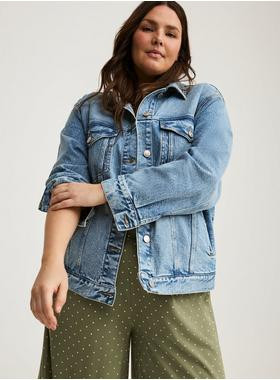 Denim Vintage Stretch Trucker Jacket | Torrid (US & Canada)