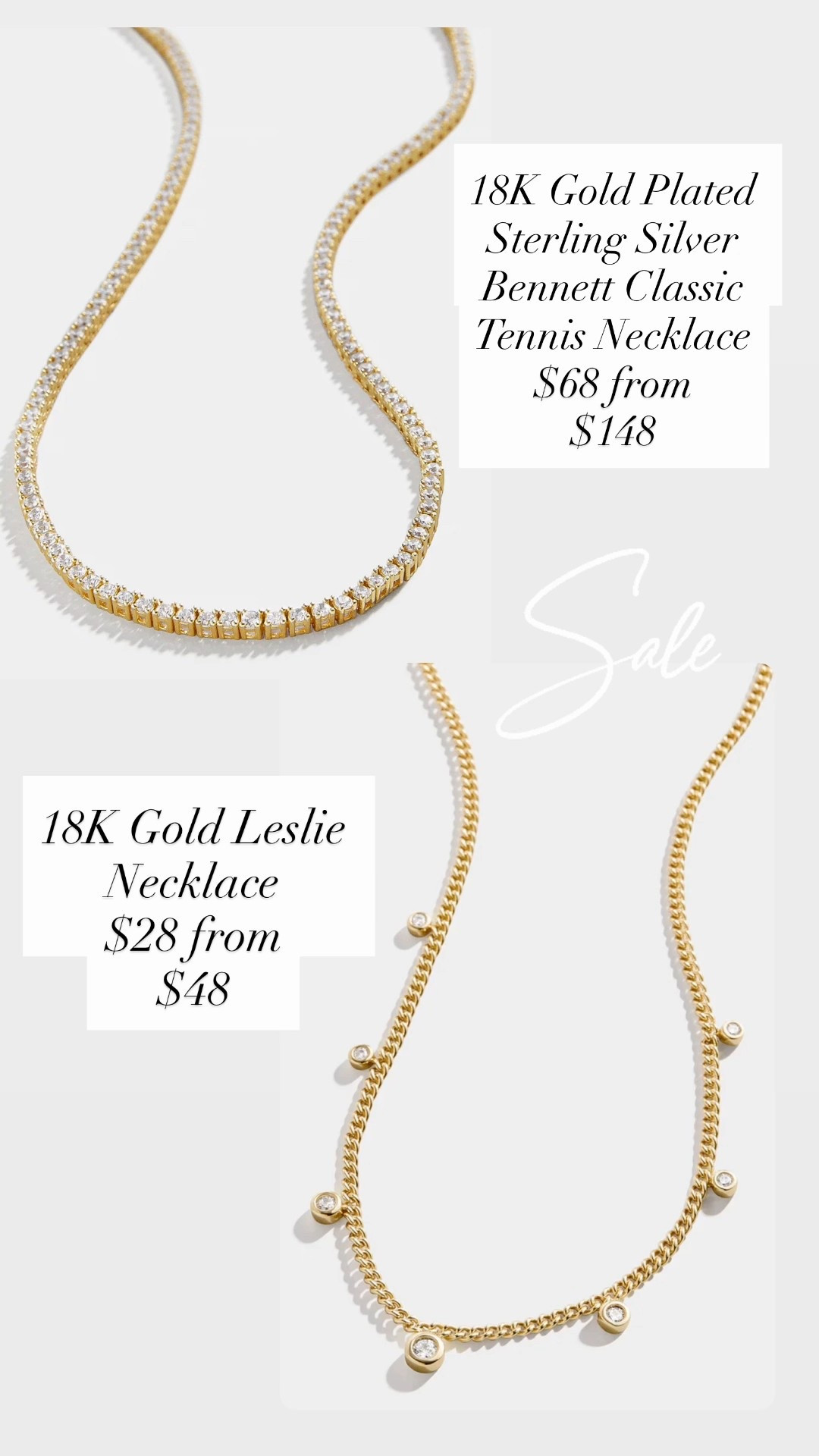18K gold necklaces 

#LTKSaleAlert