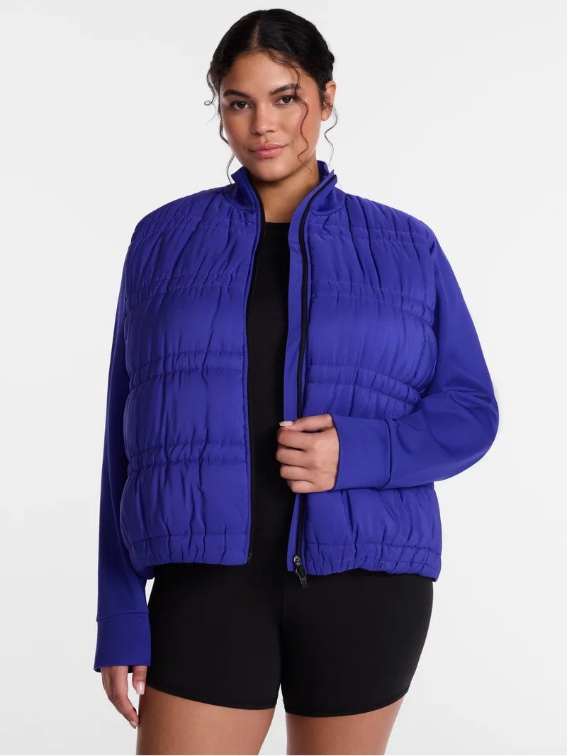 Avia Women's Hybrid Jacket with Long Sleeves, Sizes XS-XXXL | Walmart (US)