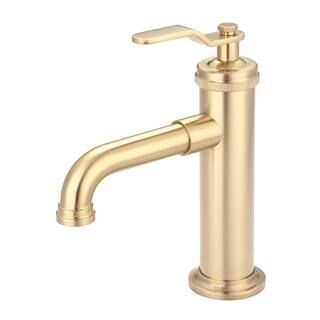 Water Creation Single Hole Single Handle Streamlined Cylindrical Bathroom Faucet with Pop-Up Drai... | The Home Depot