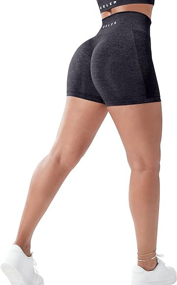 CELER Womens Workout Shorts Seamless Scrunch Butt Gym Shorts High Waisted Yoga Athletic Booty Sho... | Amazon (US)